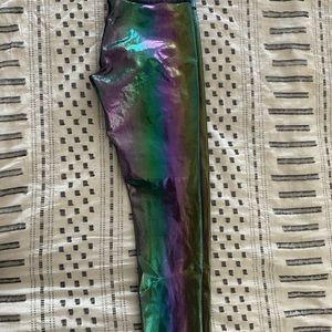 Blue twilight leggings. Size 4. Small flaw, pictured.